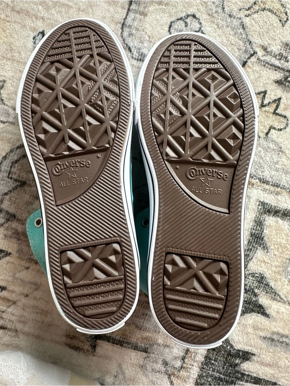 Girls Teal Converse